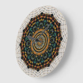 Mandala Clock Große Wanduhr (Winkel)