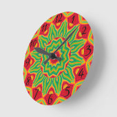 Mandala Clock Runde Wanduhr (Winkel)