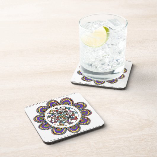 mandala coasters getränkeuntersetzer (Rechte Seite)