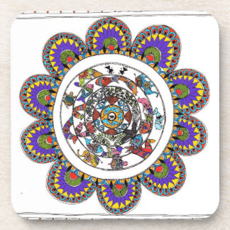 mandala coasters getränkeuntersetzer