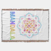 MANDALA COLORED LOTUS BLUME DECKE (Vorderseite)