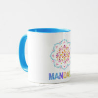 MANDALA COLORED LOTUS BLUME