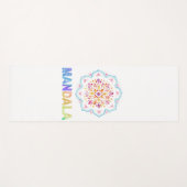 MANDALA COLORED LOTUS BLUME YOGAMATTE (Vorderseite (Horizontal))