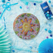 Mandala Colorful Art Custom Paper Teller 7 in (Party)