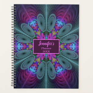 Mandala Colorful Fraktal Art Kaleidoskop Name Planer