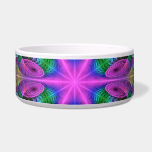 Mandala Colorful Spirituelles Fraktal Kunst, Dicht Napf