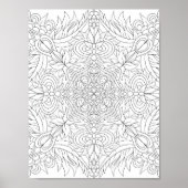 Mandala Coloring Poster (Vorne)