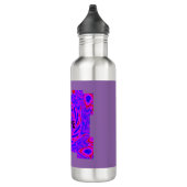 Mandala-colorpink-blau-LIEBE-Kaleidoskop RMDESIGN Edelstahlflasche (Rechts)