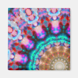 Mandala-colorpink-rot-blau-kaleidoskop rm magnet