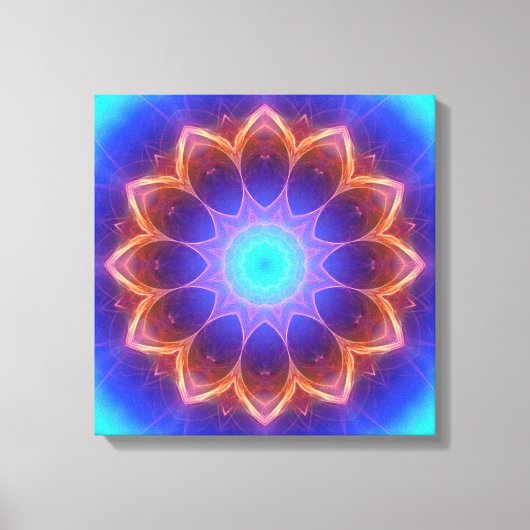 Mandala cool glühend leinwanddruck (Vorderseite)