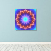 Mandala cool glühend leinwanddruck (Insitu (Holzboden))