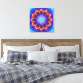 Mandala cool glühend leinwanddruck (Insitu (Schlafzimmer))