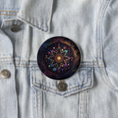 Mandala Cosmic Visionary Art Button (Beispiel)
