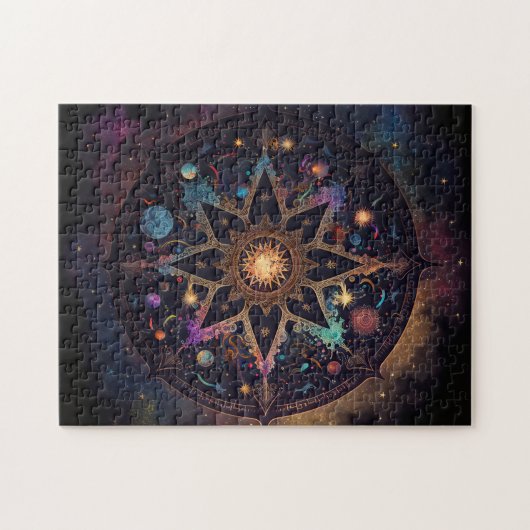 Mandala Cosmic Visionary Art Jigsaw Puzzle (Horizontal)