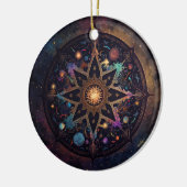 Mandala Cosmic Visionary Art Keramik Keramik Ornament (Links)