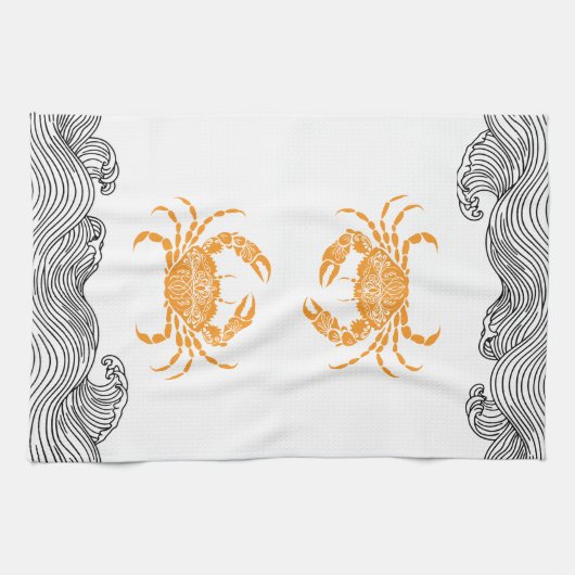 Mandala Crab Geschirrtuch (Horizontal)