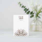 Mandala Craft Papier Ohrring-Display-Karte Visitenkarte (Stehend Vorderseite)
