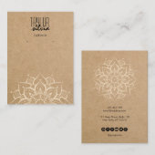 Mandala Craft Papier Ohrring-Display-Karte Visitenkarte (Vorne/Hinten)