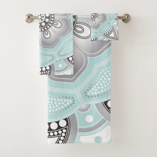 Mandala Creation, alle Punkte für eine 1 Badhandtuch Set (Insitu)