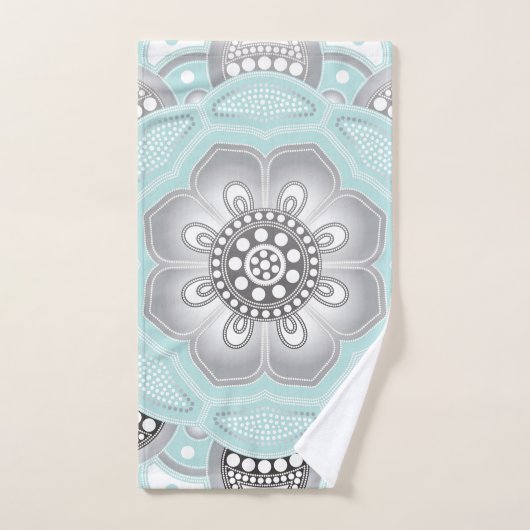 Mandala Creation, alle Punkte für eine 1 Badhandtuch Set (Handtuch)