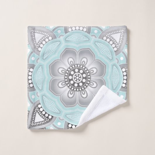Mandala Creation, alle Punkte für eine 1 Badhandtuch Set (Waschlappen)