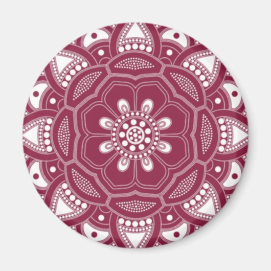 Mandala Creation, alle Punkte für eine 8 Magnet (Vorne)