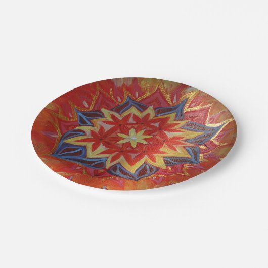 Mandala Custom Paper Teller 7 in (Schrägansicht)