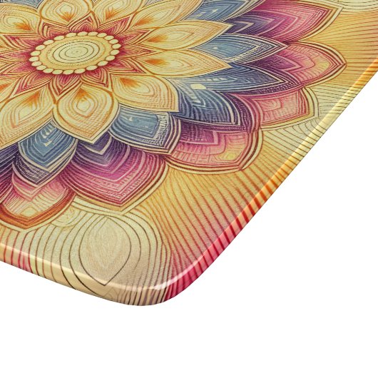 Mandala Cutting Board Schneidebrett (Ecke)