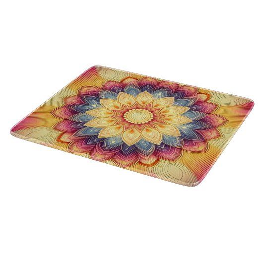 Mandala Cutting Board Schneidebrett (Ecke)