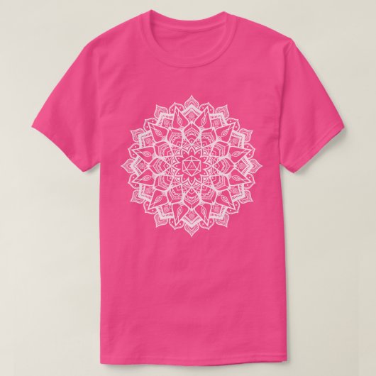 Mandala D20 Dice Muster T-Shirt (Design vorne)