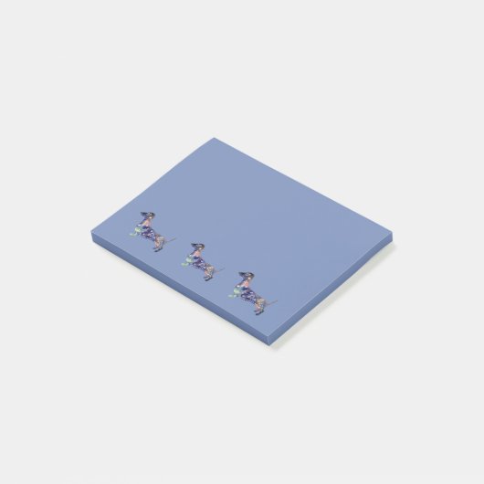 Mandala-Dackel zeichne Post-it-Notizen Post-it Klebezettel (angewinkelt)