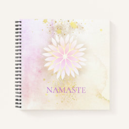 *~* Mandala Dahlia Pastel Lavender Peach AP2 Notizblock