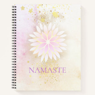 *~* Mandala Dahlia Pastel Lavender Peach AP2 Notizblock