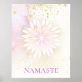*~* Mandala Dahlia Pastel Lavender Peach AP2 Poster (Vorne)