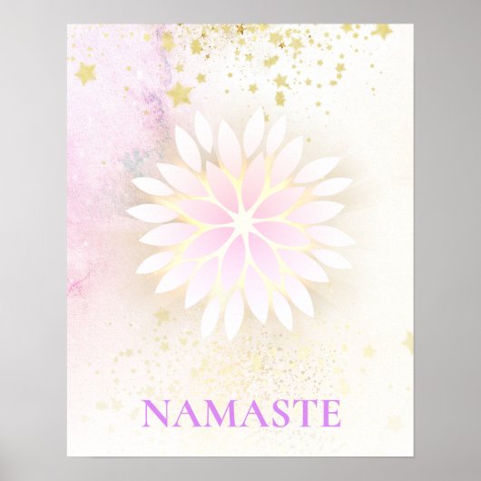 *~* Mandala Dahlia Pastel Lavender Peach AP2 Poster (Vorne)