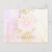 *~* Mandala Dahlia Pastel Lavender Peach AP2 Postkarte (Vorderseite)