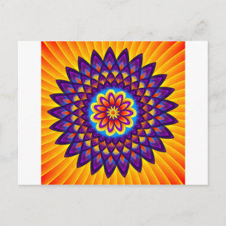 Mandala Dahlia Postkarte