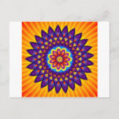Mandala Dahlia Postkarte (Vorderseite)