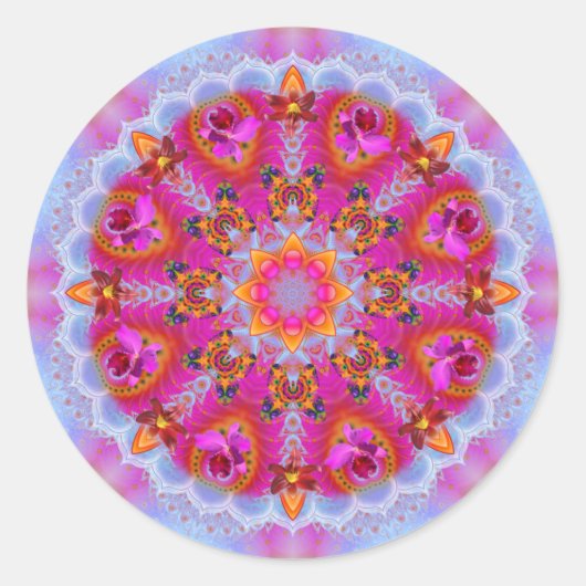 Mandala ~ Daily Focus 7.4.2019 Runder Aufkleber (Vorderseite)
