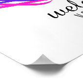 Mandala Damask Herzlich Willkommen in Lotus Blume Poster (Ecke)