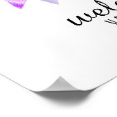 Mandala Damask Herzlich Willkommen in Lotus Blume Poster (Ecke)