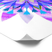 Mandala Damask Lotus Blume Lotus Poster (Ecke)