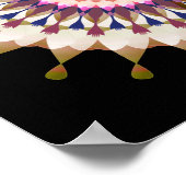 Mandala Damask Lotus Blume Lotus Poster (Ecke)