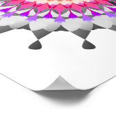 Mandala Damask Lotus Blume Lotus Poster (Ecke)