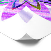 Mandala Damask Lotus Blume Lotus Poster (Ecke)