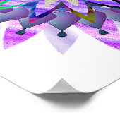 Mandala Damask Lotus Blume Lotus Poster (Ecke)