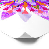 Mandala Damask Lotus Blume Lotus Poster (Ecke)