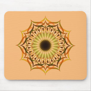 Mandala Damask Lotus Blume Yoga Mousepad
