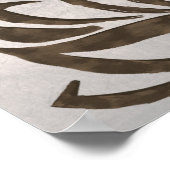 Mandala Damask Lotus Willkommen Yoga Meditation Poster (Ecke)