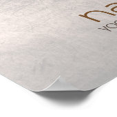 Mandala Damask Namaste Yoga Meditation Poster (Ecke)